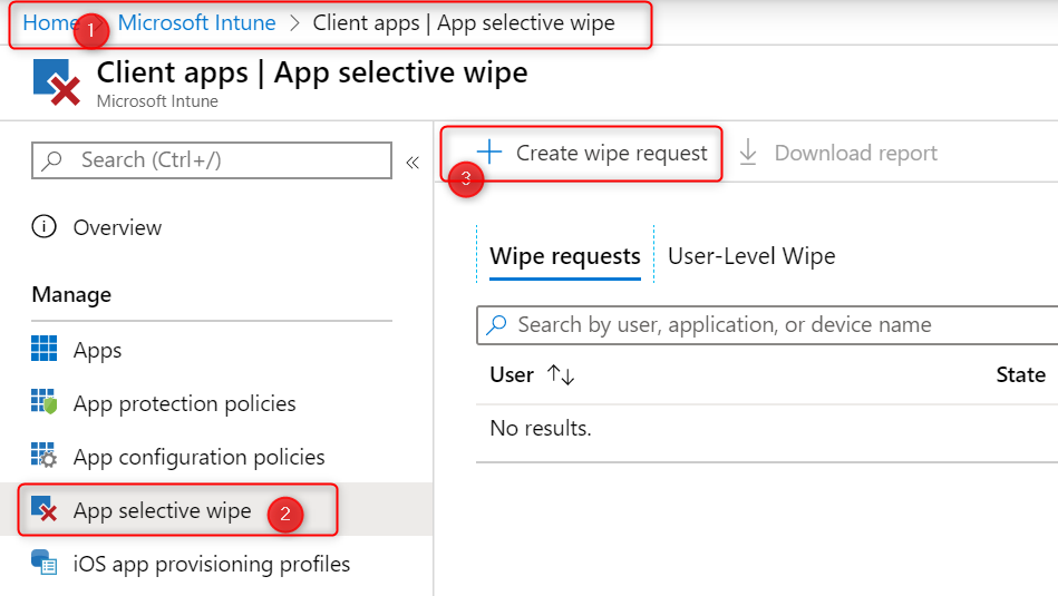 Microsoft Intune selective wipe