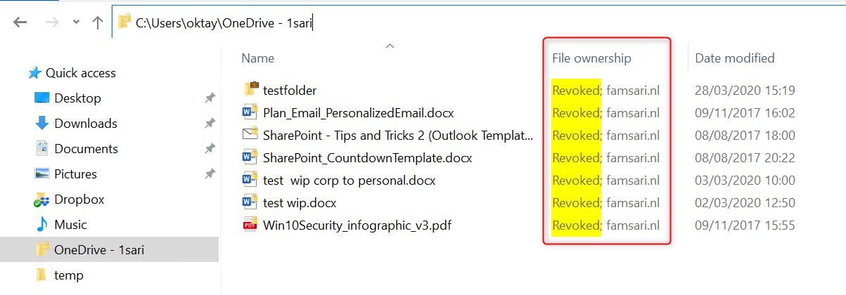 selective wipe doesn’t remove locally stored corporate data