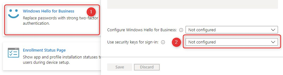 Enable passwordless security key sign in to Windows 10