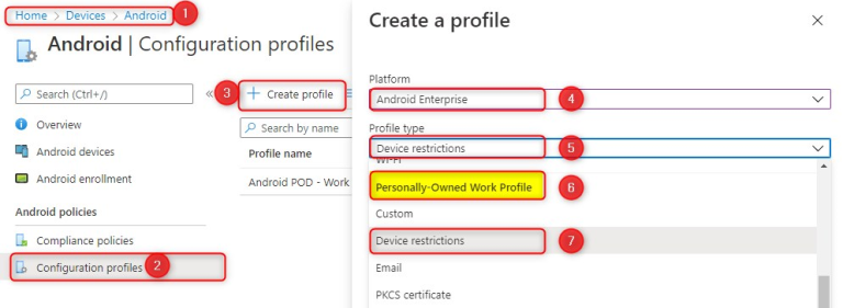 Android Enterprise Personally owned devices with a work profile and ...