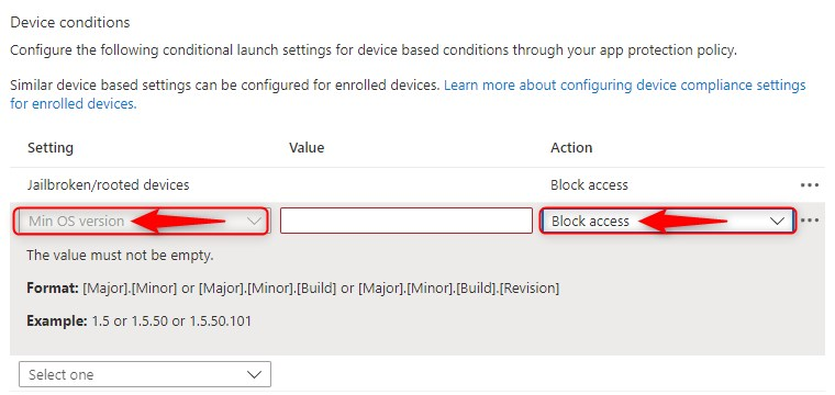 Conditional launch and block unsupported OS versions