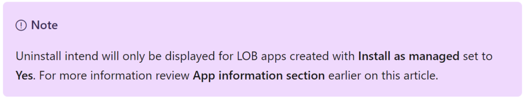 intune - uninstall LOB apps macos